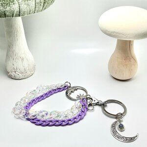 Moonlit Magic Iridescent Wristlet Keychain